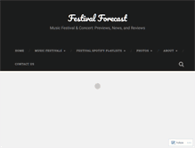 Tablet Screenshot of festivalforecast.com